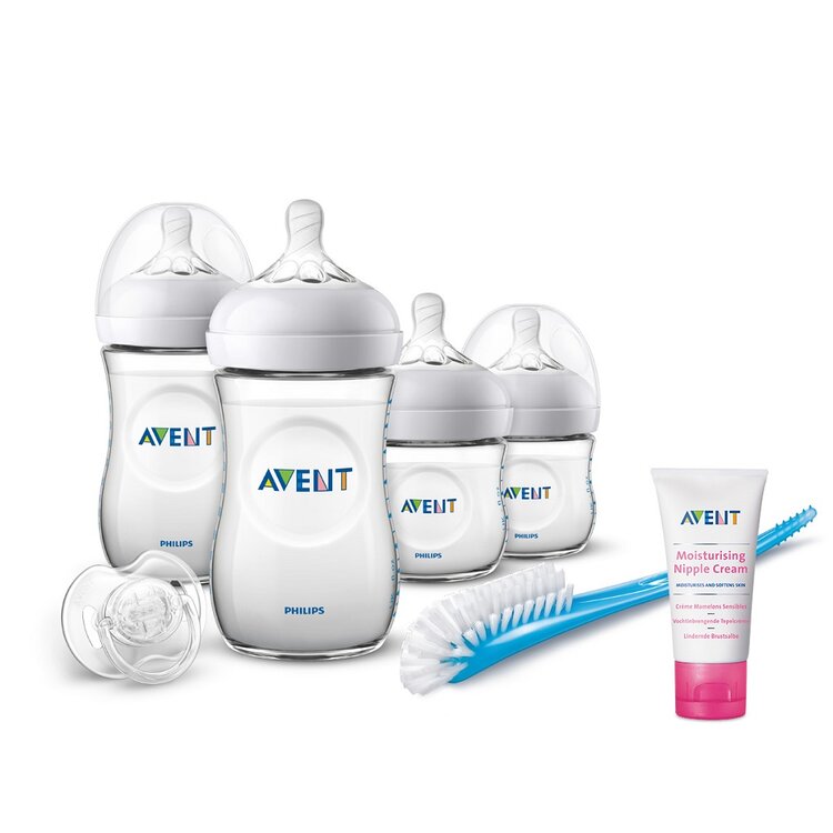 Philips AVENT Novorozenecká startovní sada Natural + Krém na bradavky 30 ml Philips Avent