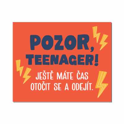 Cedulka na dveře - Teenager ALBI ALBI