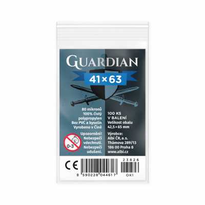Obaly na karty Guardian pro karty 41 × 63 mm - 100 ks ALBI ALBI