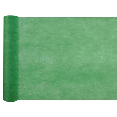 Šerpa stolová netkaná textilie tmavě zelená 30 cm x 10 m ALBI ALBI