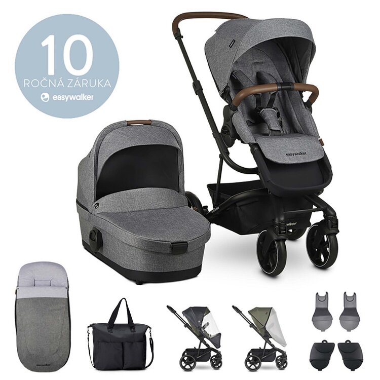 EASYWALKER Set kombinovaný Harvey3 Exclusive Grey s příslušenstvím 2021 Easywalker