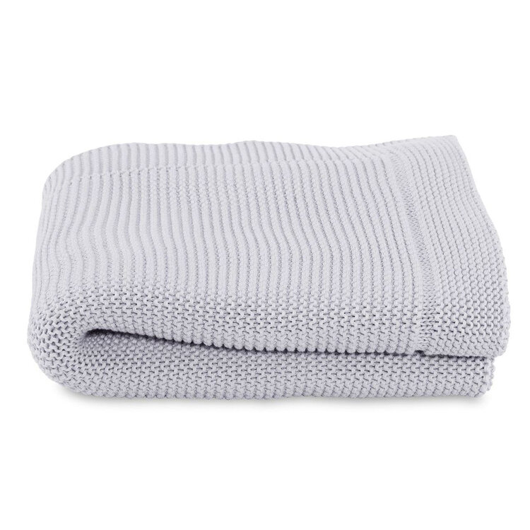 CHICCO Deka pletená Tricot Blanket Light Grey 70x90 cm Chicco