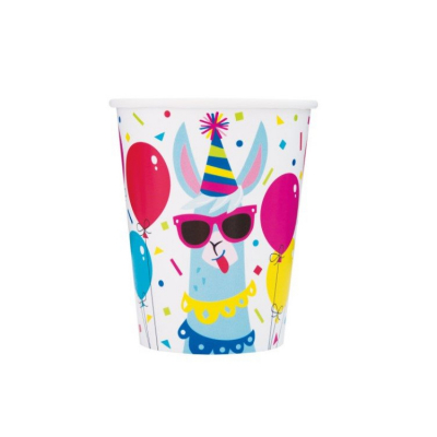 Kelímky Happy Birthday Lama 8 ks ALBI ALBI