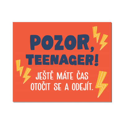 Cedulka na dveře - Teenager ALBI ALBI