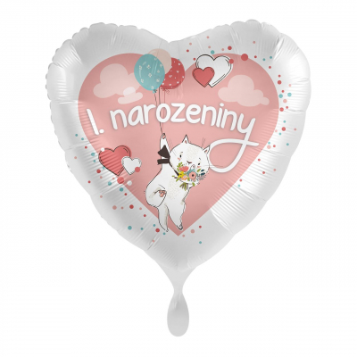 Balónek fóliový 1.narozeniny holka ALBI ALBI