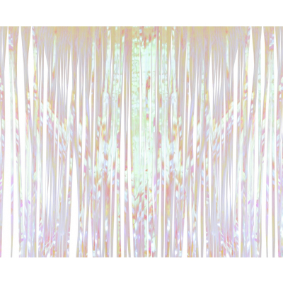 Závěs na dveře bílý holografický 100 x 200 cm 1 ks ALBI ALBI