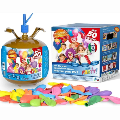 Helium set s balónky barevné 50 ks ALBI ALBI