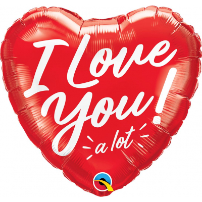 Balónek fóliový I Love you Srdce červené/bílé ALBI ALBI
