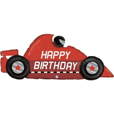 Balónek fóliový Happy Birthday formule červená ALBI ALBI