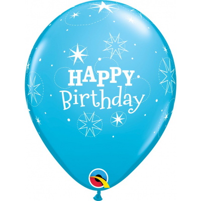 Balónky latexové Happy Birthday modré 6 ks ALBI ALBI