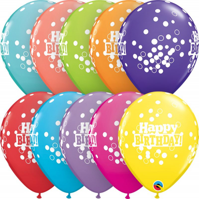 Balónky latexové Happy Birthday barevné 6 ks ALBI ALBI