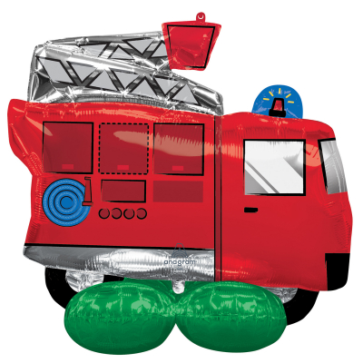 Balónek fóliový AirLoonz hasičské auto 88 x 106 cm ALBI ALBI