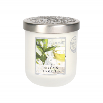Střední svíčka - Bílý čaj a eukalyptus ALBI ALBI