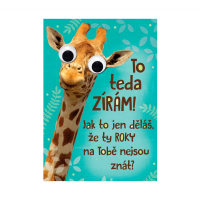 Narozeninové přání - Žirafa ALBI ALBI