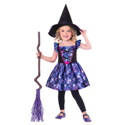 Kostým dětský čarodějka s kloboukem vel.4-6 roky ALBI ALBI