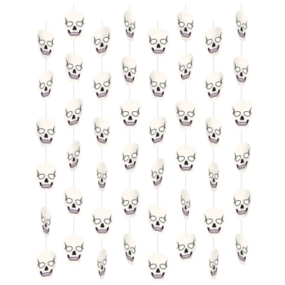 Dekorace Halloween lebky k závěšení 8 ks ALBI ALBI