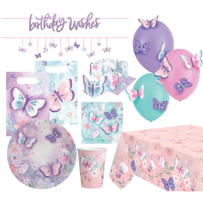 Párty Set Birthday Wishes Motýli 57 ks ALBI ALBI