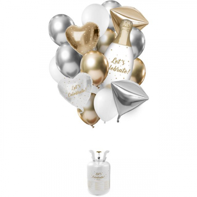 Helium set s balónky Let´s Celebrite ALBI ALBI