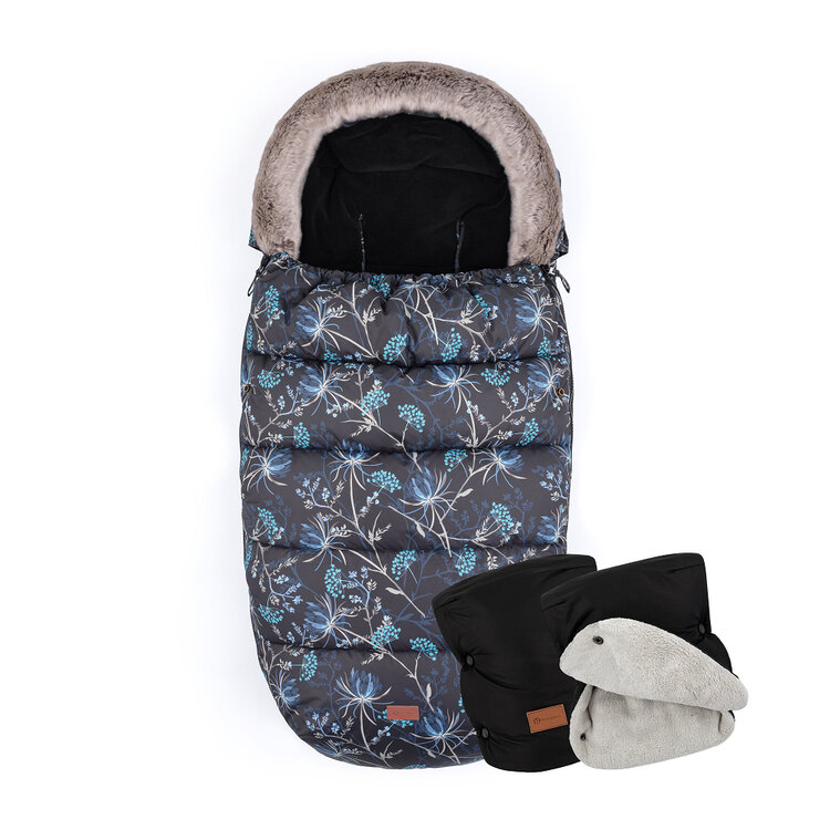 PETITE&MARS Fusak 4v1 Comfy Stylish Beauty + rukávník Jasie Ink Black Petite&Mars