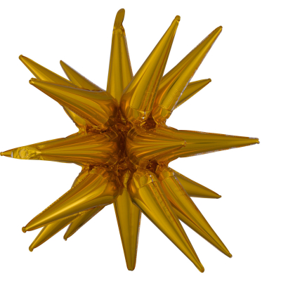 Balónek foliový 3D hvězda zlatá 76x88 cm ALBI ALBI