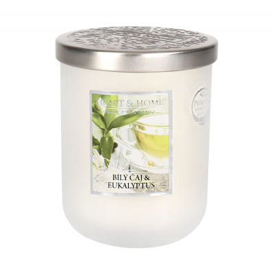 Velká svíčka - Bílý čaj a eukalyptus ALBI ALBI