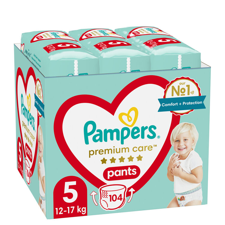 PAMPERS Premium Care plenkové kalhotky 5 (104 ks)