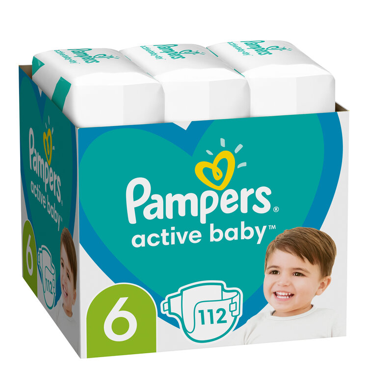 PAMPERS Active Baby plenky 6 (112 ks)