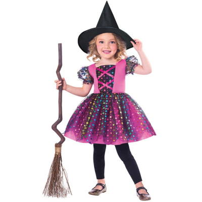 Kostým dětský Čarodějka s kloboukem vel.2-3 roky ALBI ALBI
