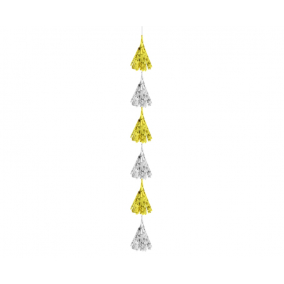 Ocas na balónky třásně zlatý