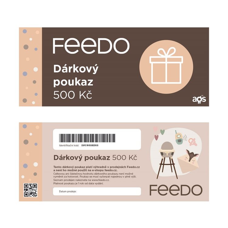 Dárkový poukaz 500 Kč Feedo