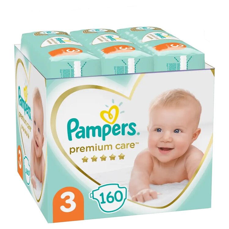 PAMPERS Premium Care 3 plenky (160 ks)