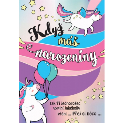 Přání s efekty - Prdící jednorožec Albi Albi