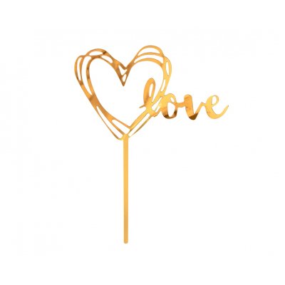 Zápich Love zlatý Albi Albi