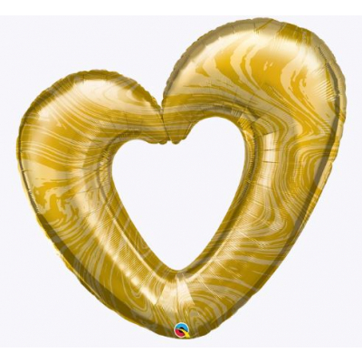 Balónek fóliový srdce zlaté ALBI ALBI