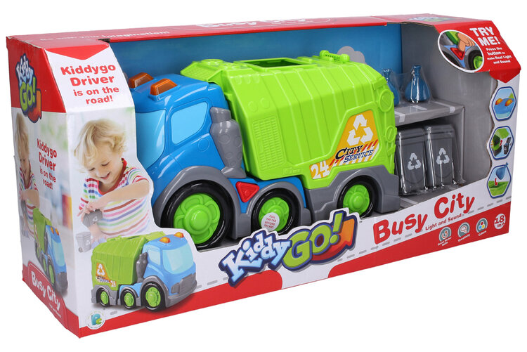 WIKY Kiddy Auto popelářské s efekty 2 ks popelnice 18m+ WIKY KIDDY