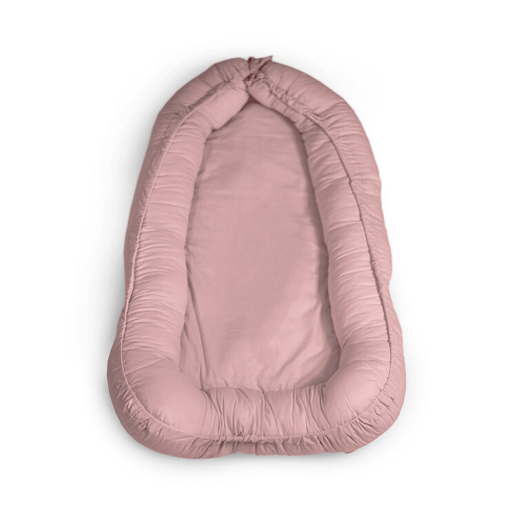 PETITE&MARS Hnízdo ochranné pro miminko FEEL SAFE Dusty Pink 90 x 60 cm Petite&Mars