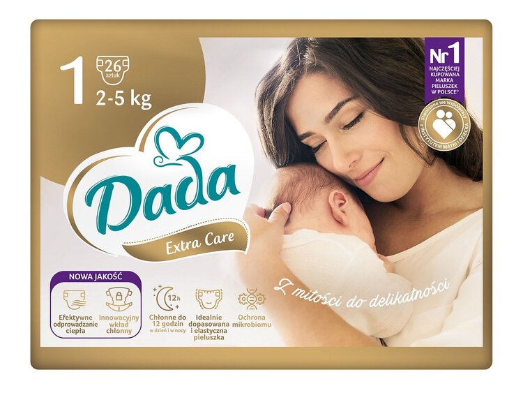 Dada Extra Care 1 Newborn 2-5 kg 23 ks Dada