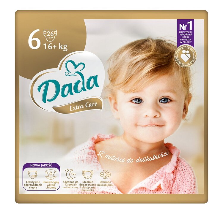 Dada Extra Care 6 EXTRA LARGE 16+ kg 26 ks Dada