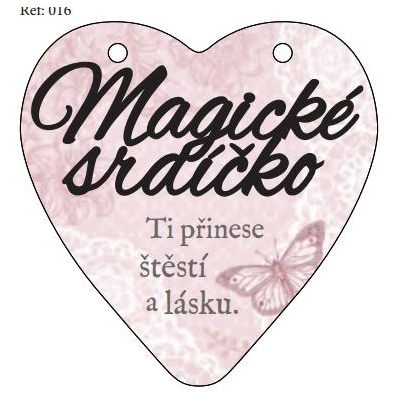 Plaketka - Magické srdíčko Albi Albi