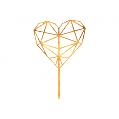 Zápich Srdce zlatý Albi Albi