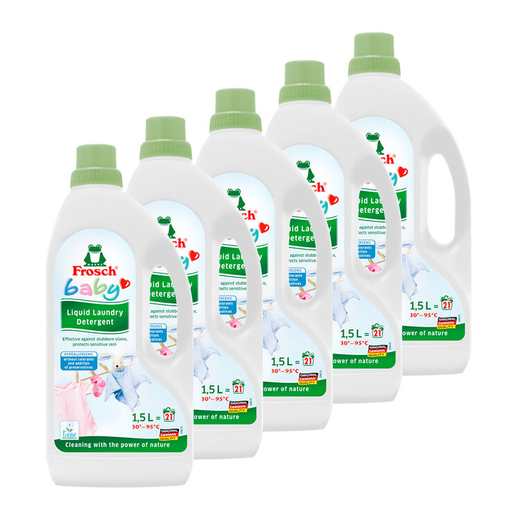 FROSCH EKO Baby Prostředek prací na kojenecké prádlo 5x1500 ml Frosch