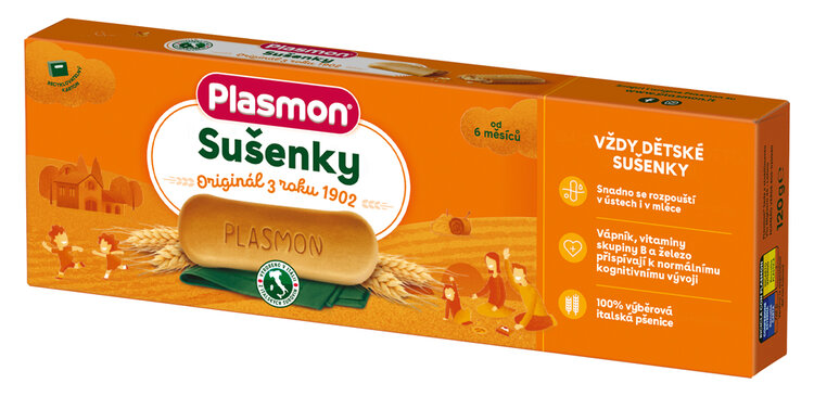 Produkty značky Plasmon jsou vyrobené v Itálii podle jedinečných receptur s ověřitelným původem každ Plasmon