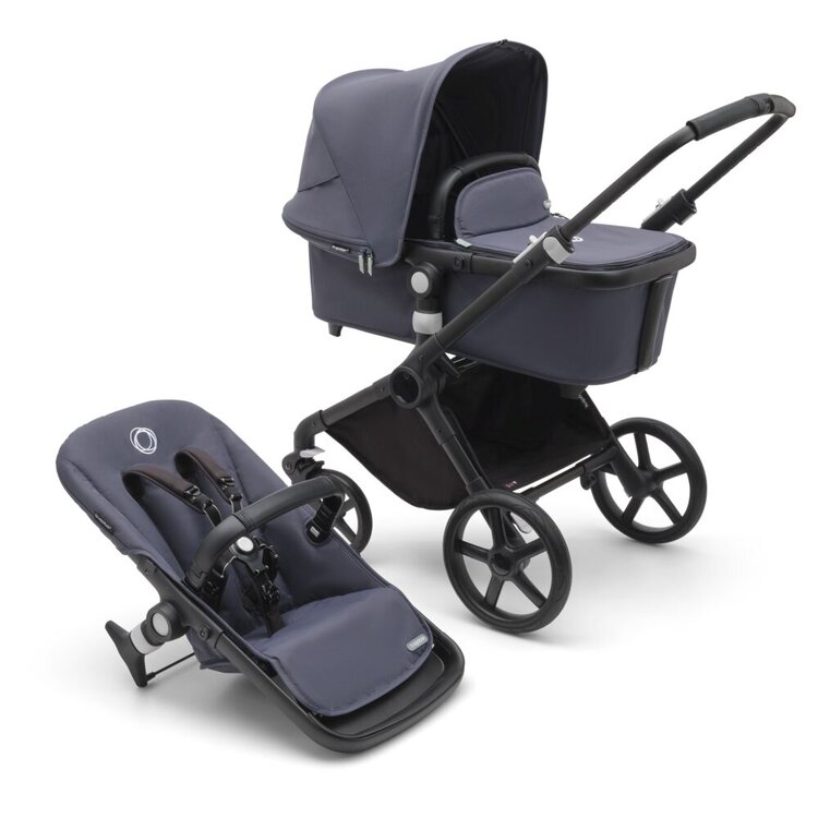 BUGABOO Kočárek kompletní Fox Cub Black/Stormy blue-Stormy blue Bugaboo