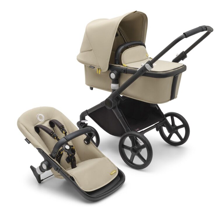 BUGABOO Kočárek kompletní Fox Cub Black/Desert beige-Desert beige Bugaboo