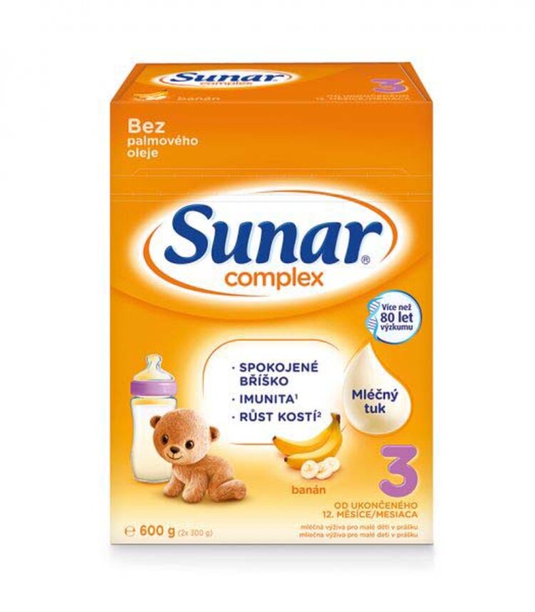 Sunar Complex 3 banán 600 g Sunar