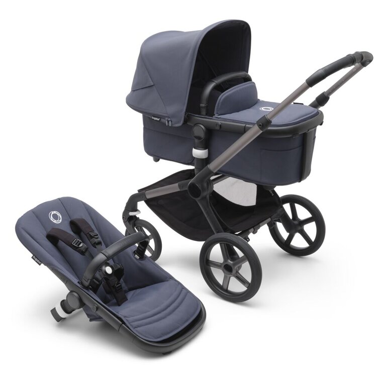 BUGABOO Kočárek kompletní Fox 5 Graphite/Stormy blue-Stormy blue Bugaboo