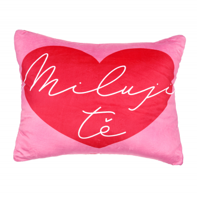 Plyšový polštář - Miluji Tě Albi Albi