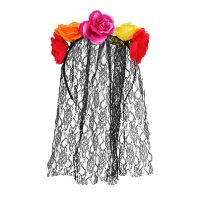 Čelenka závoj s růžemi Albi Albi