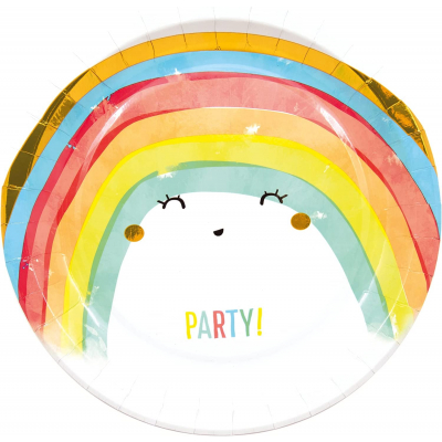 Talíře duha 8 ks Albi Albi