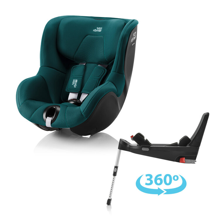 BRITAX RÖMER Autosedačka Dualfix 3 i-size Bundle Flex 5Z (61-105 cm) Atlantic Green Britax Römer